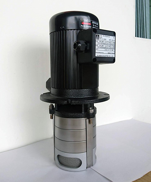 Multi-stages Coolant Pump 172mm (7") stem Coolant Pump 2 impellers for CNC Lathe Milling Grinding Machine Circulation Cooling lubricant Application