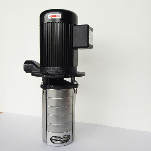 Multi-stages Coolant Pump 226mm (9") stem Coolant Pump 2 impellers for CNC Lathe Milling Grinding Machine Circulation Cooling lubricant Application