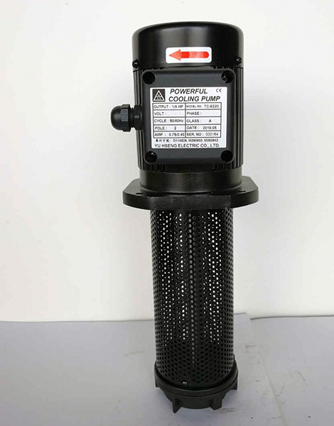 TC-6220 1/6HP Machinery Coolant Pump immersion 220mm (8.7"). Lathe Milling Grinding Precise Cooling Circulation