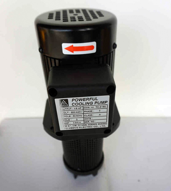 TC-8150 1/8HP Machinery Coolant pump, immersion 150mm (6"). Lathe Cutting Grinding drilling Cooling Lubricant Circulation